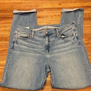 GAP Women's Straight Leg Jeans in Light Blue